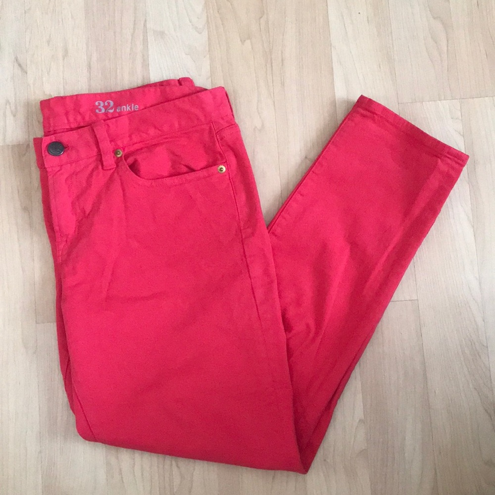 J.Crew ankle pink jeans